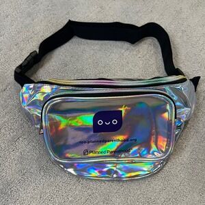 Planned Parenthood Fanny Pack Holographic Belt Bag Festival Rave Travel‎ Concert